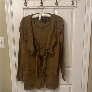 Stunning Escada for Neiman Marcus shell and cardigan set